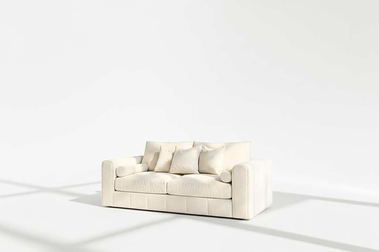 Havana 3 seater sofa in cream velvet