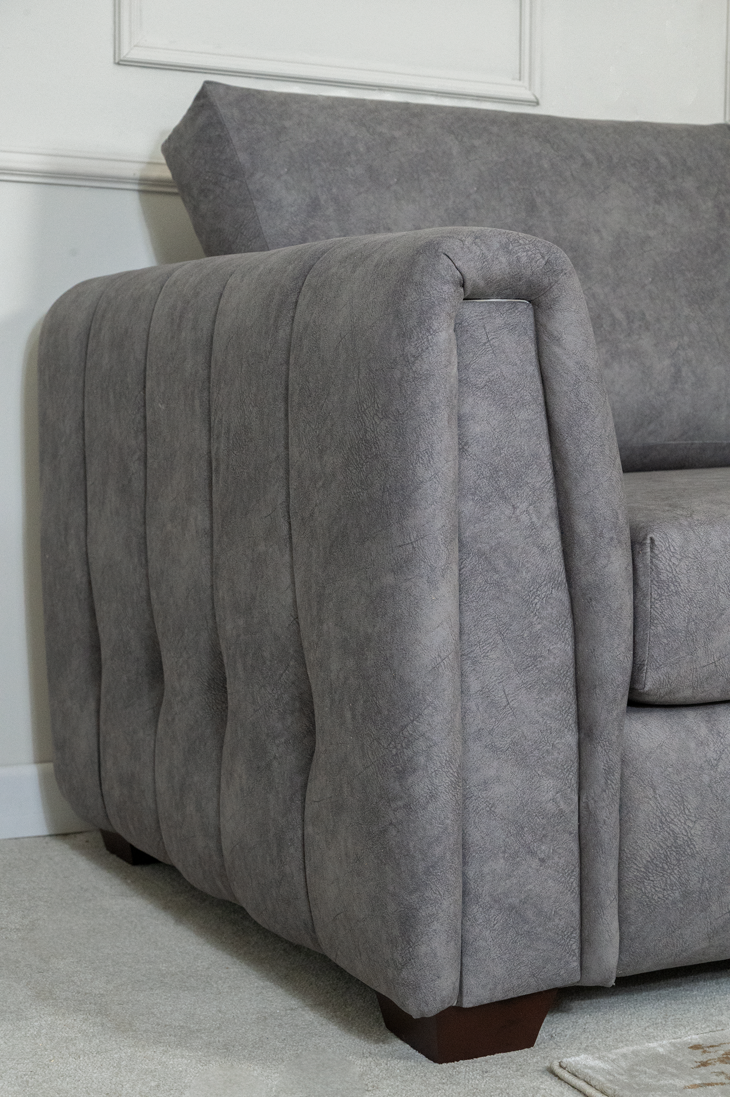Arianna Armrest Close Up in Slate
