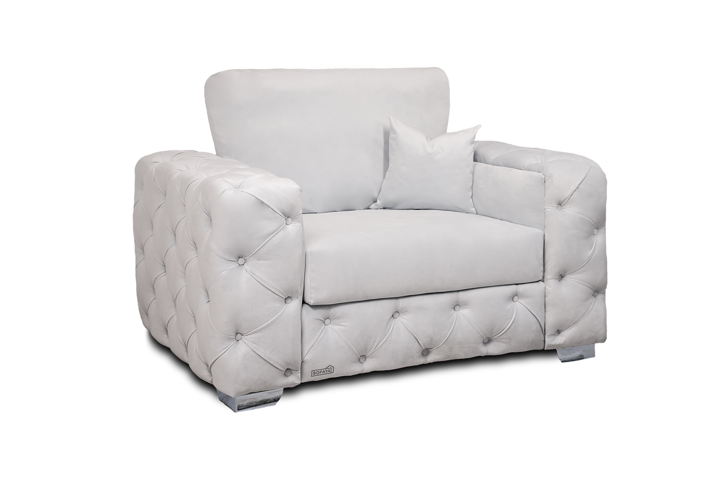 Ashton Armchair in Cream Velvet