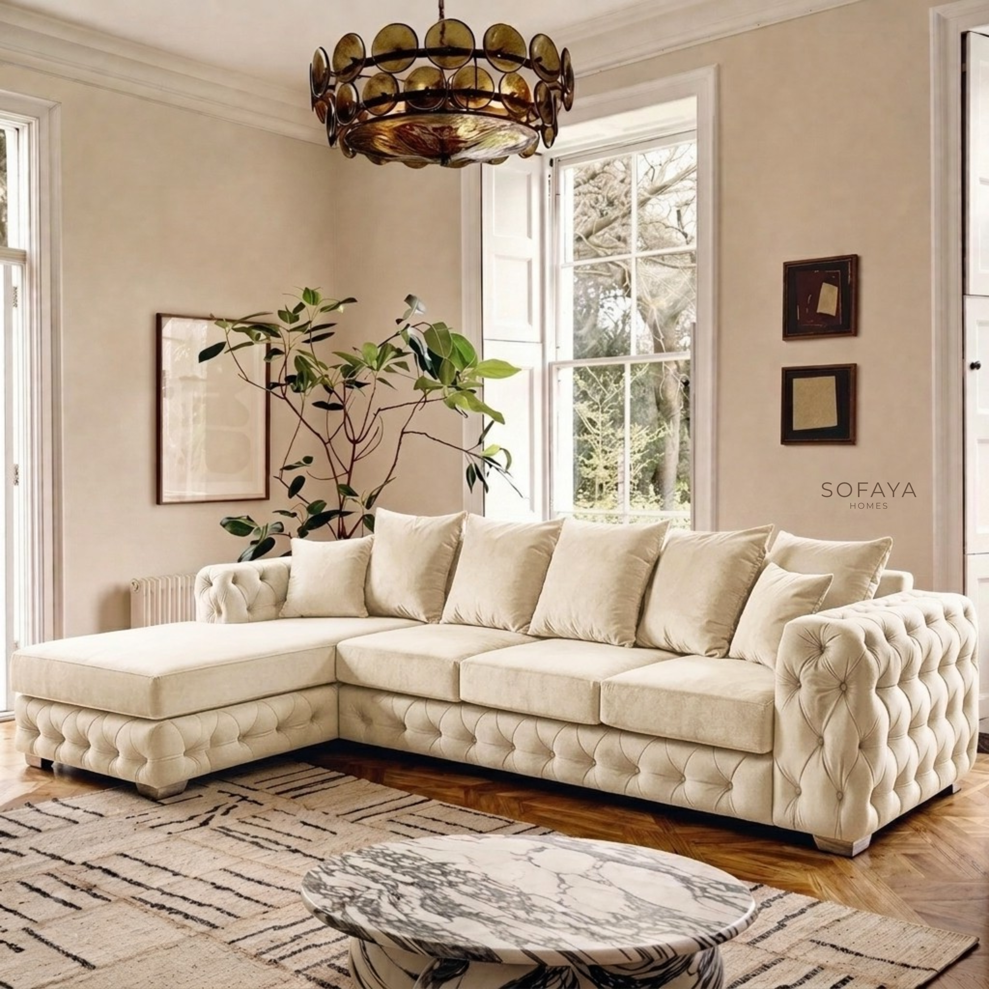 Mayfair 4 Seater Chaise Left Hand