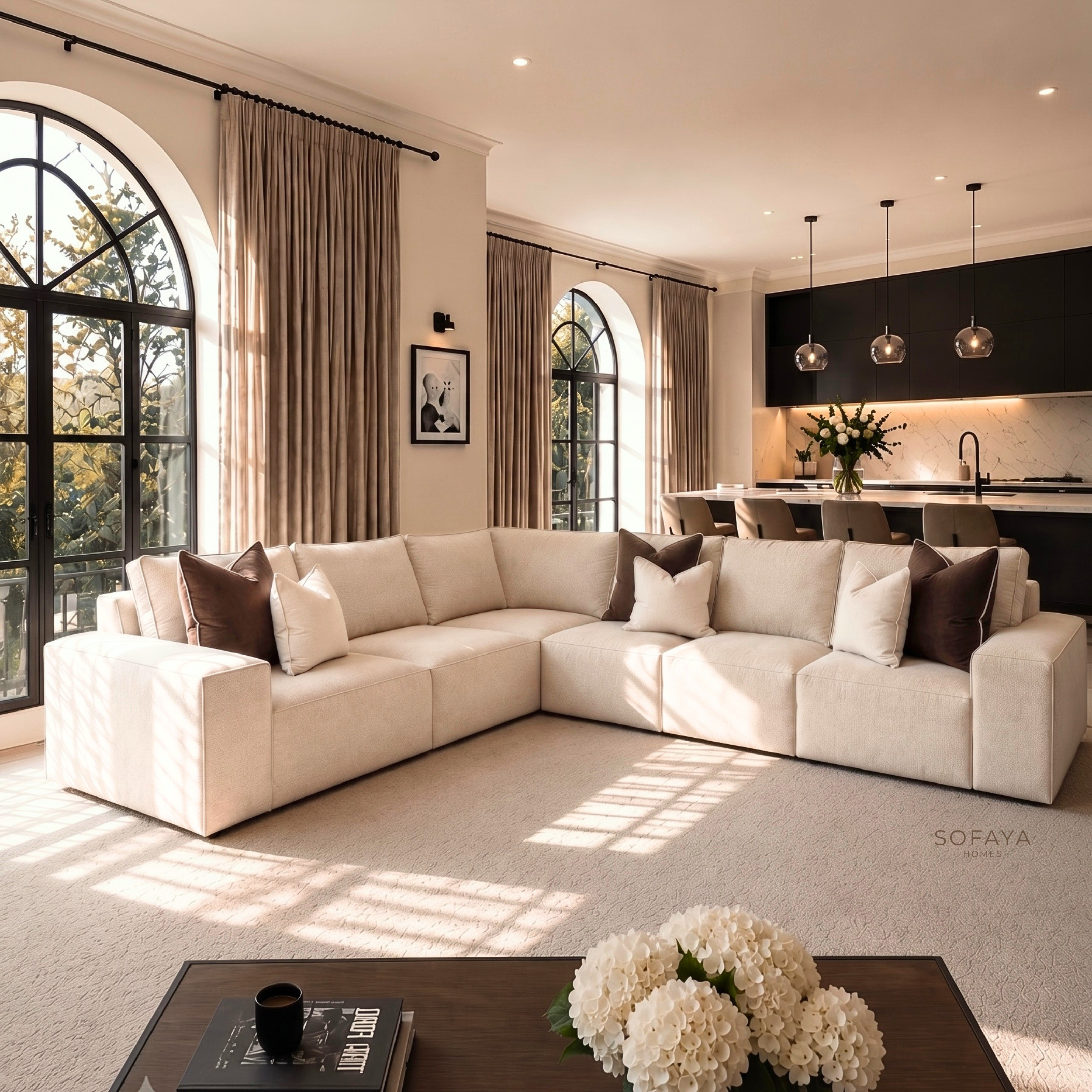 AIRE 6 Seater Corner Sofa Left Hand