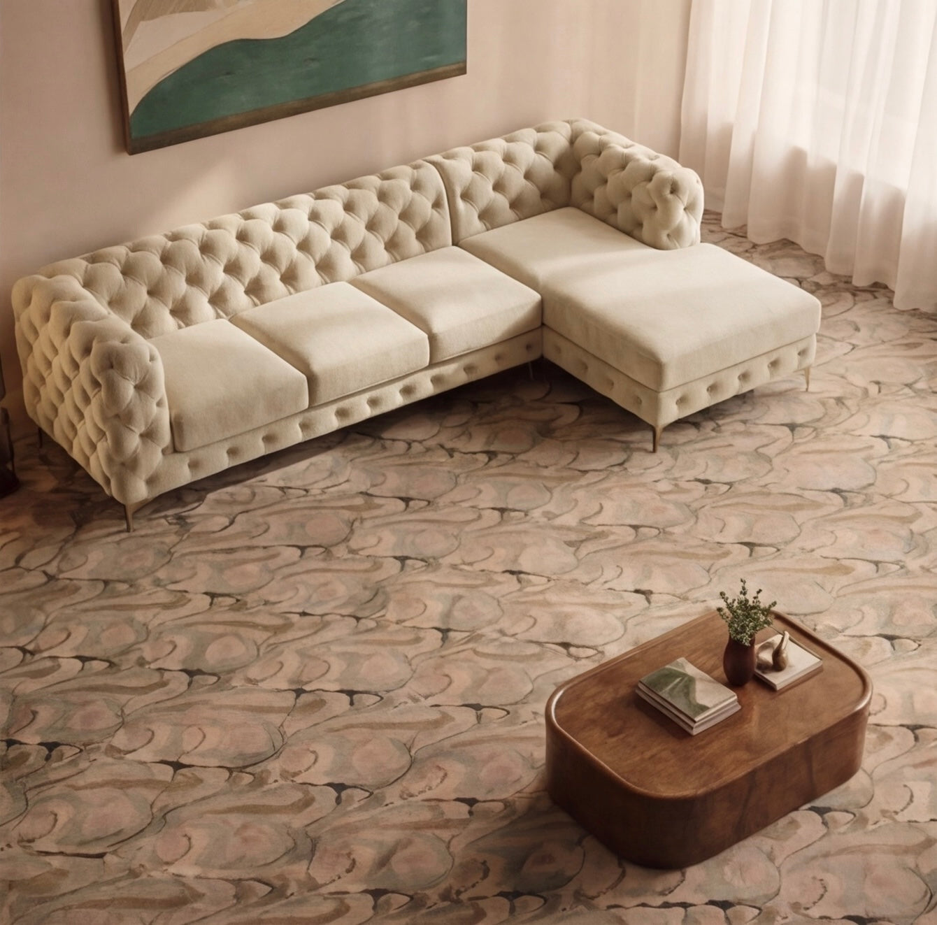 Monaco 4 Seater Chaise Right Hand