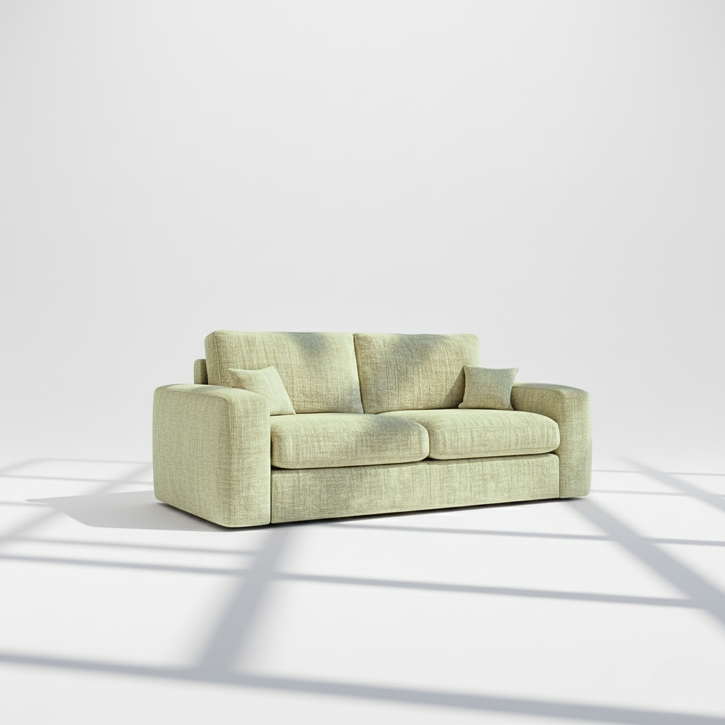 Pandora 3 seater sofa in olive chenille