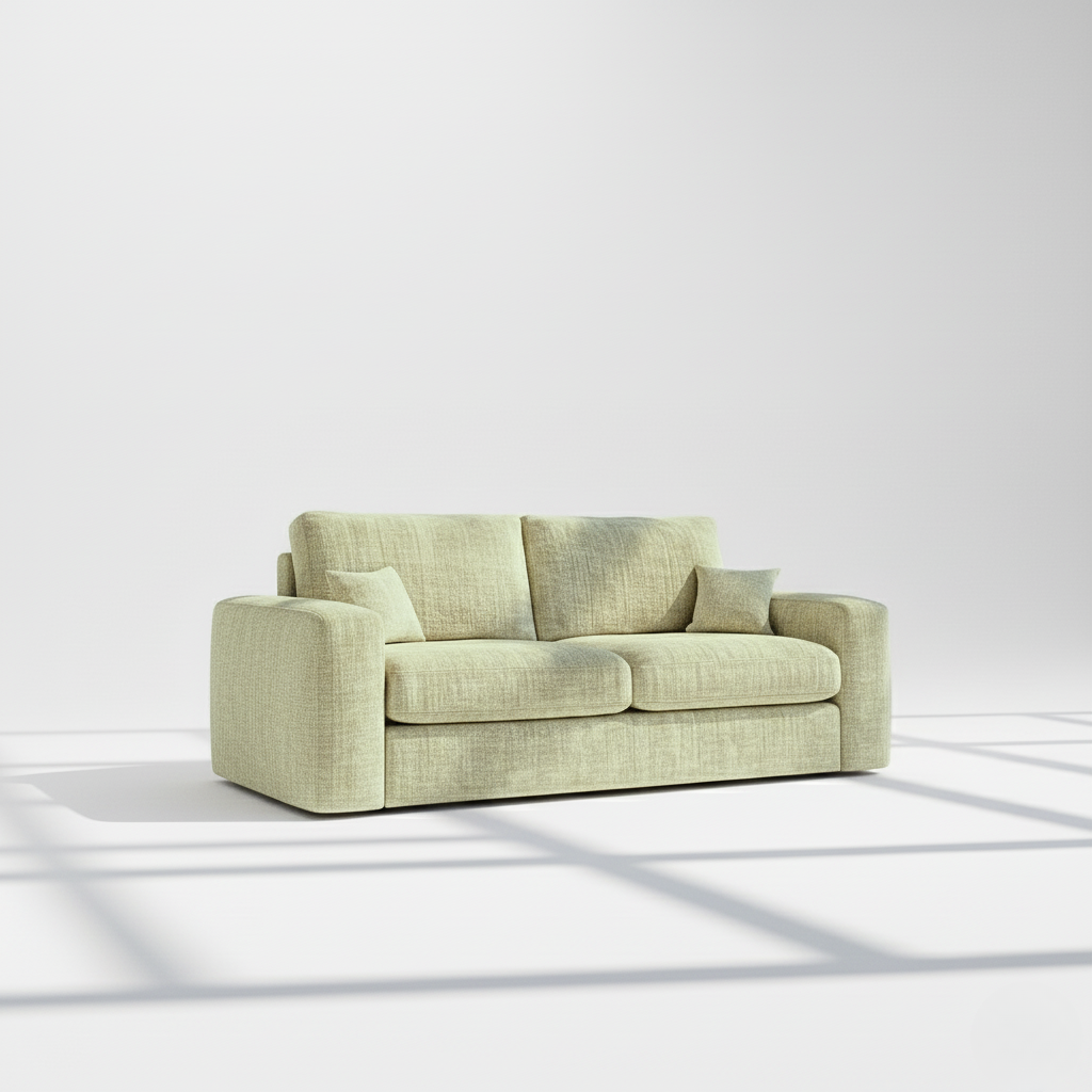 Pandora 3 seater sofa in olive chenille