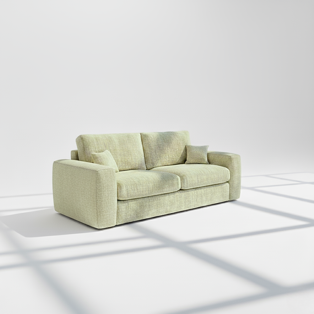 Pandora 3 seater sofa in olive chenille