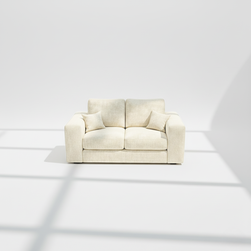 Pandora 2 seater in ivory chenille