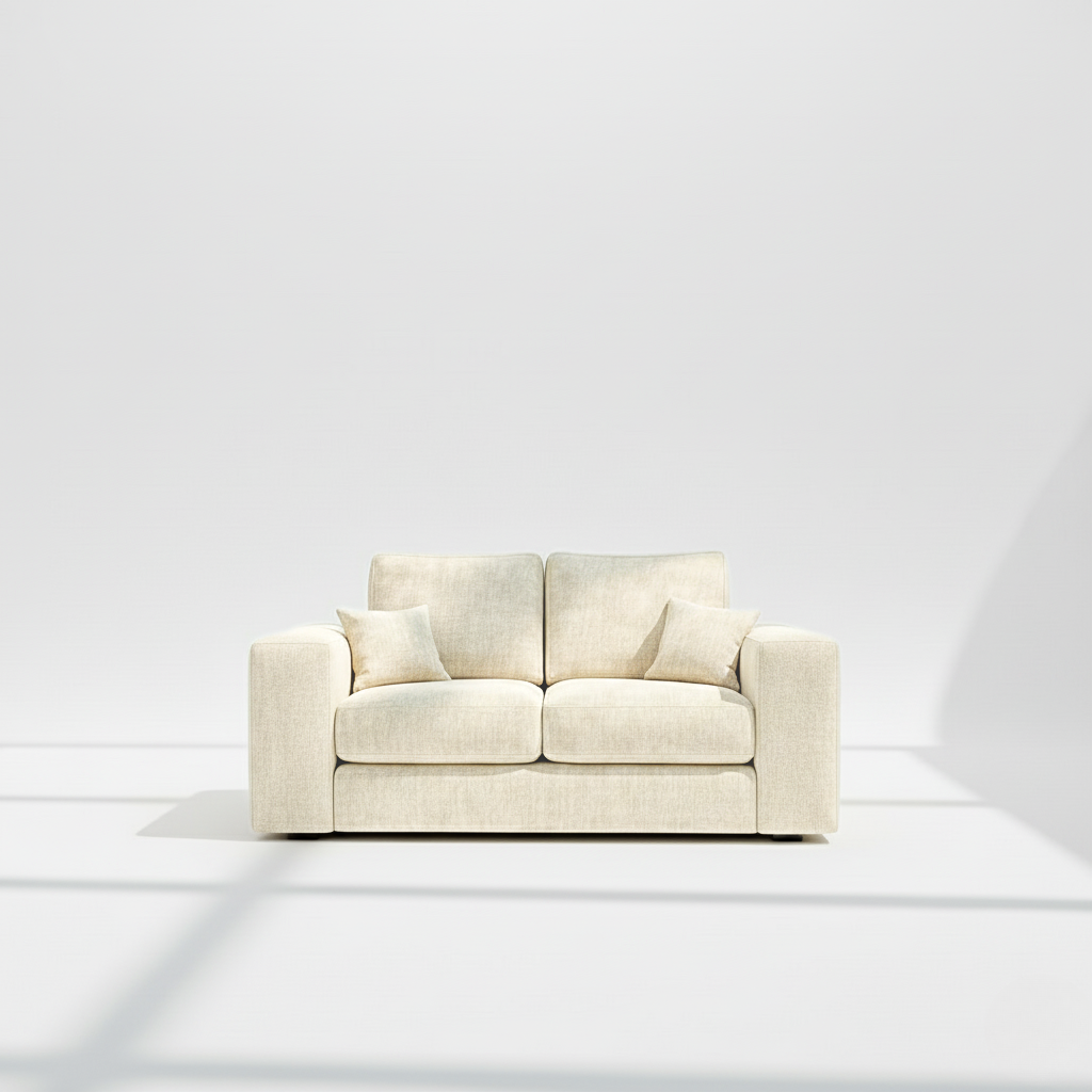 Pandora 2 seater in ivory chenille