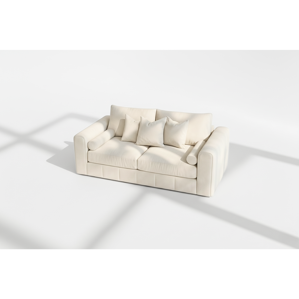 Havana 3 seater sofa in cream velvet