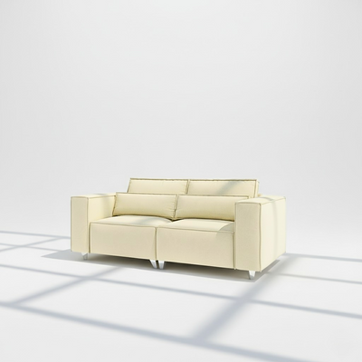 Sloane 3 seater sofa in cream velvet