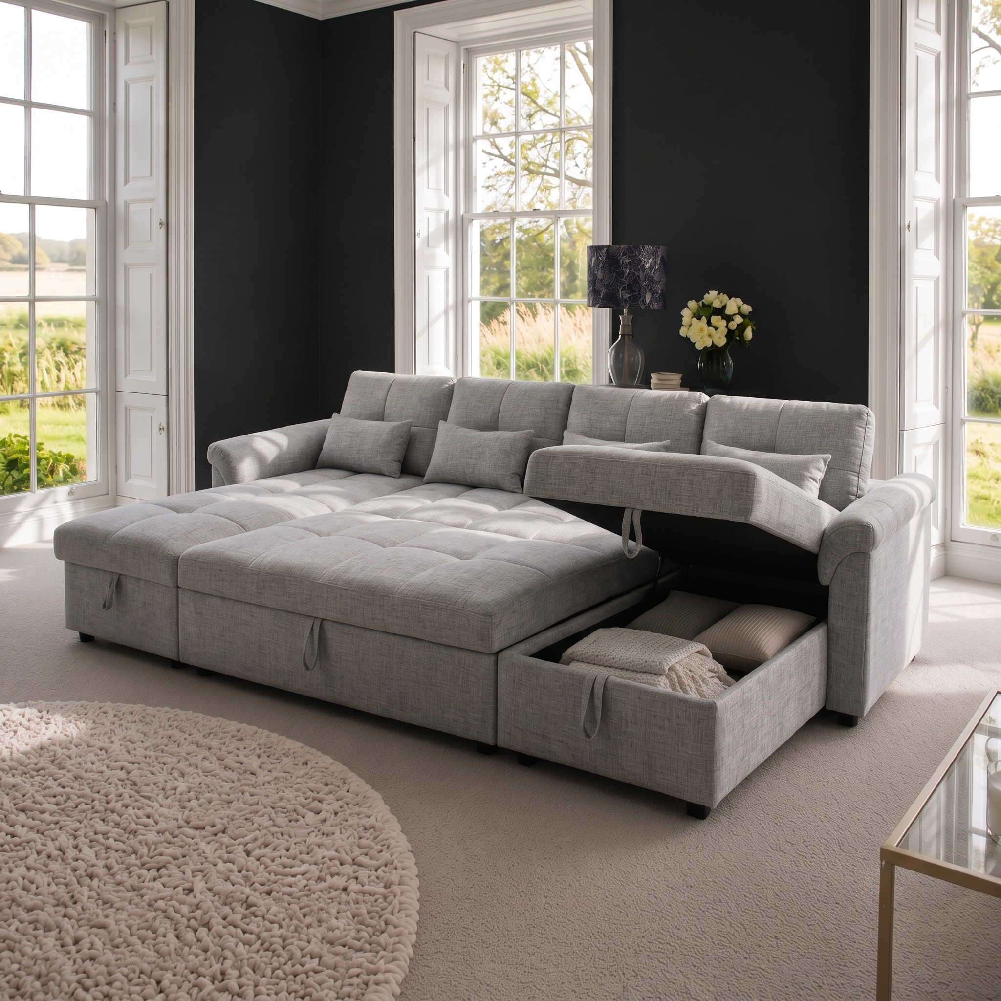 Arlo Sofa Bed Ushape Chaise
