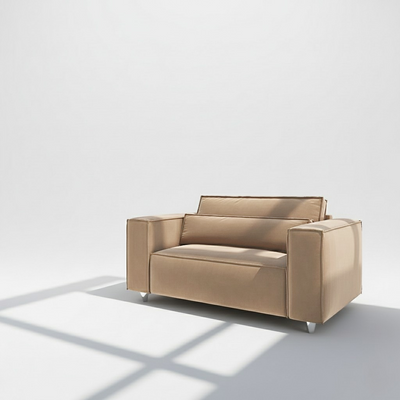 Sloane 2 seater sofa in mink velvet