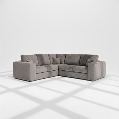 Pandora 5 seater corner sofa in charcoal chenille