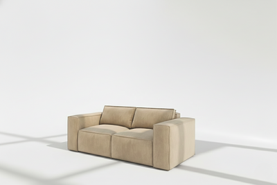 Aire modular 2 seater sofa in beige naples linen