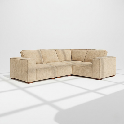 Belgravia 4 seater corner sofa right hand in wheat chenille