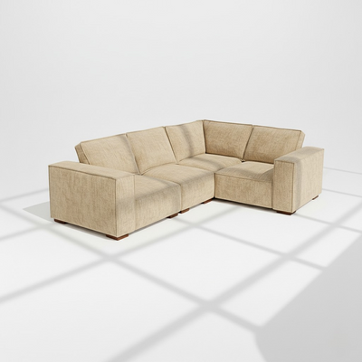 Belgravia 4 seater corner sofa right hand in wheat chenille