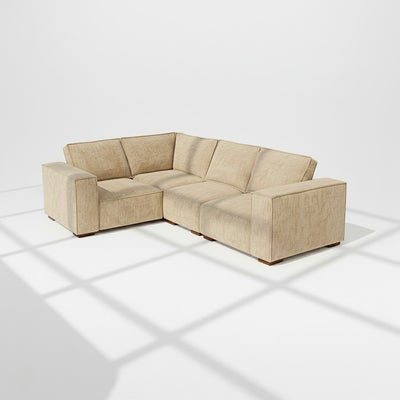 Belgravia 4 seater corner sofa left hand in wheat chenille