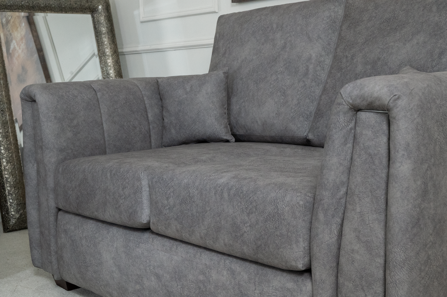 Arianna 2 Seater Sofa in Slate Close Up