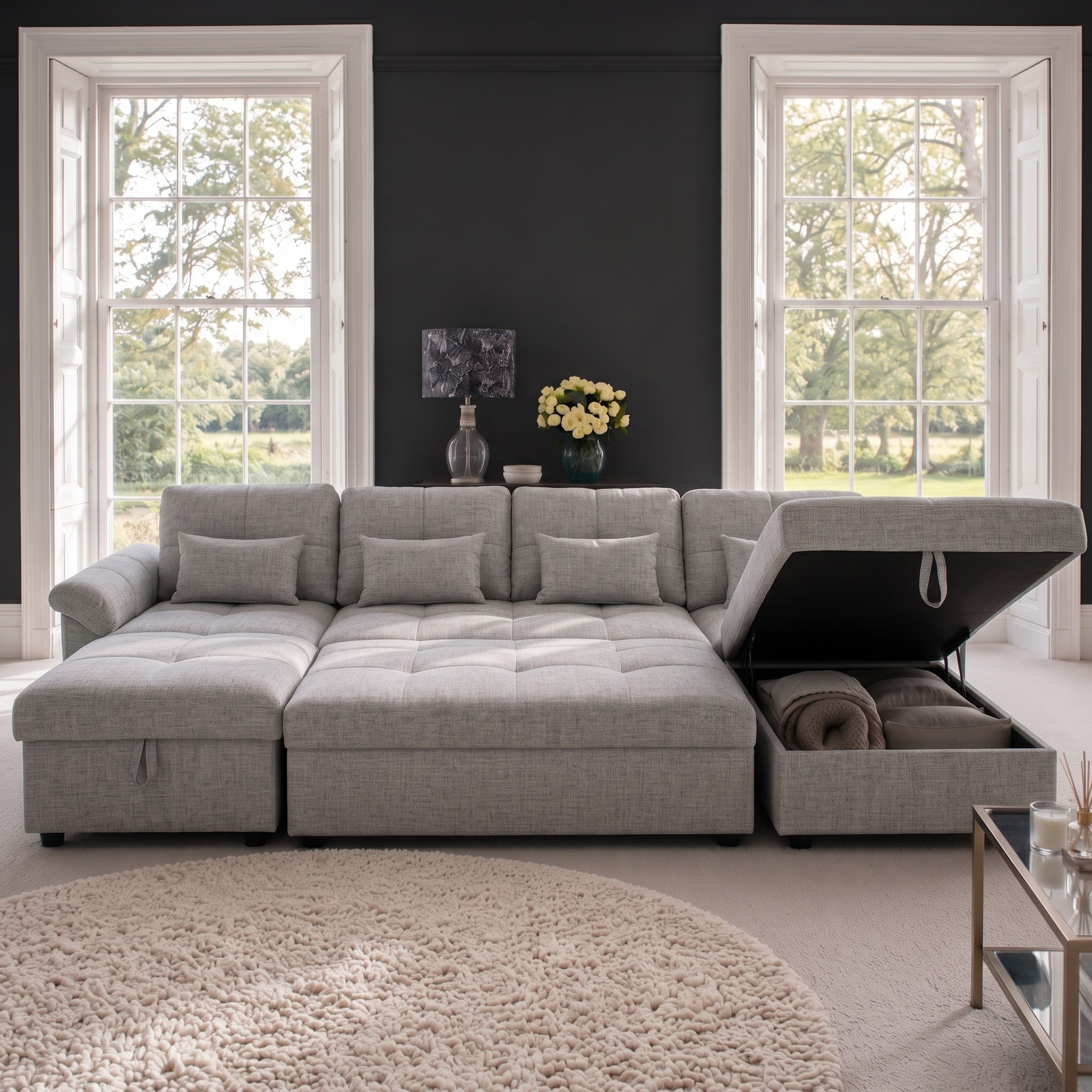 Arlo Sofa Bed Ushape Chaise