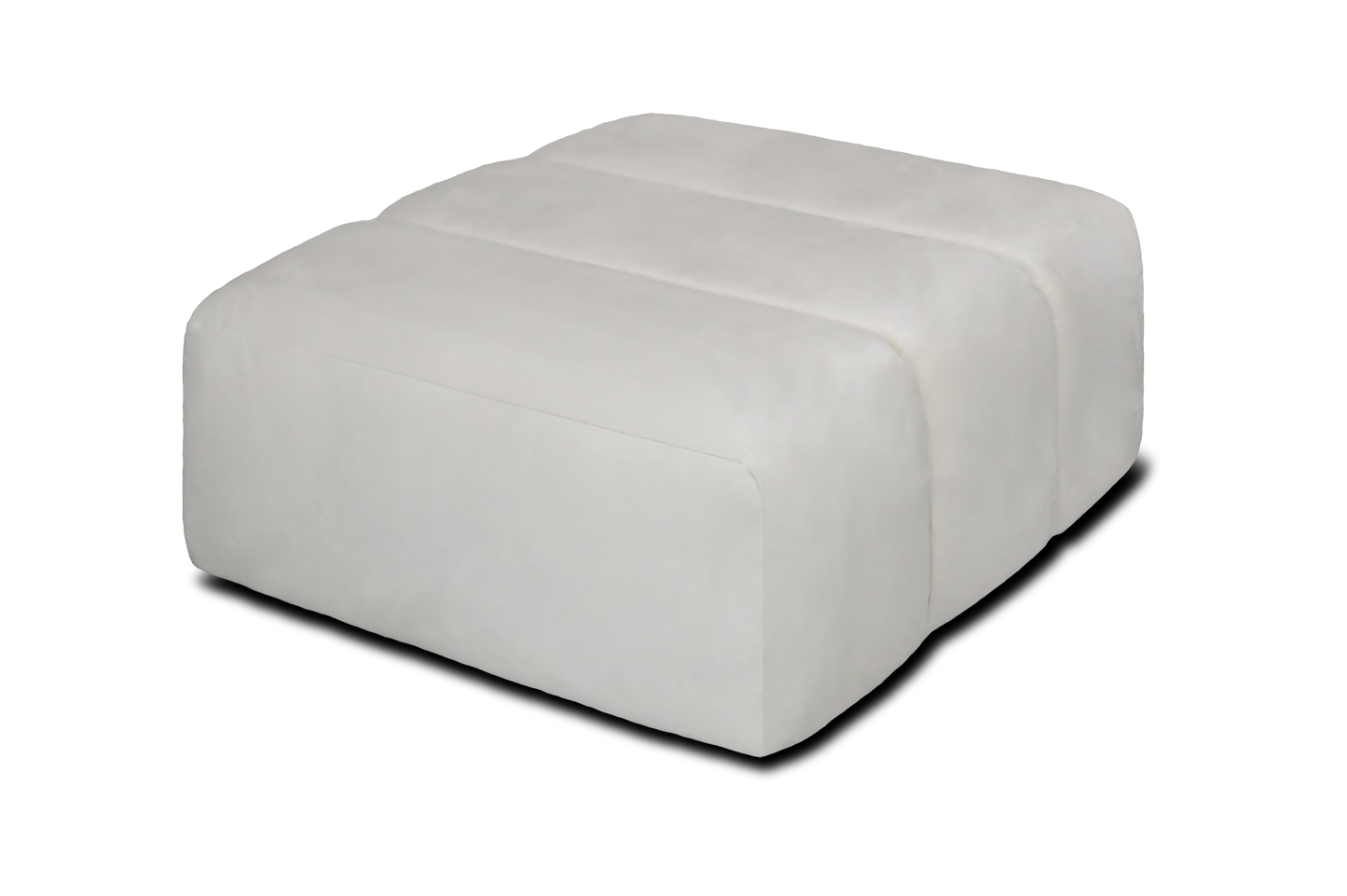 Bella Footstool in Cream Velvet