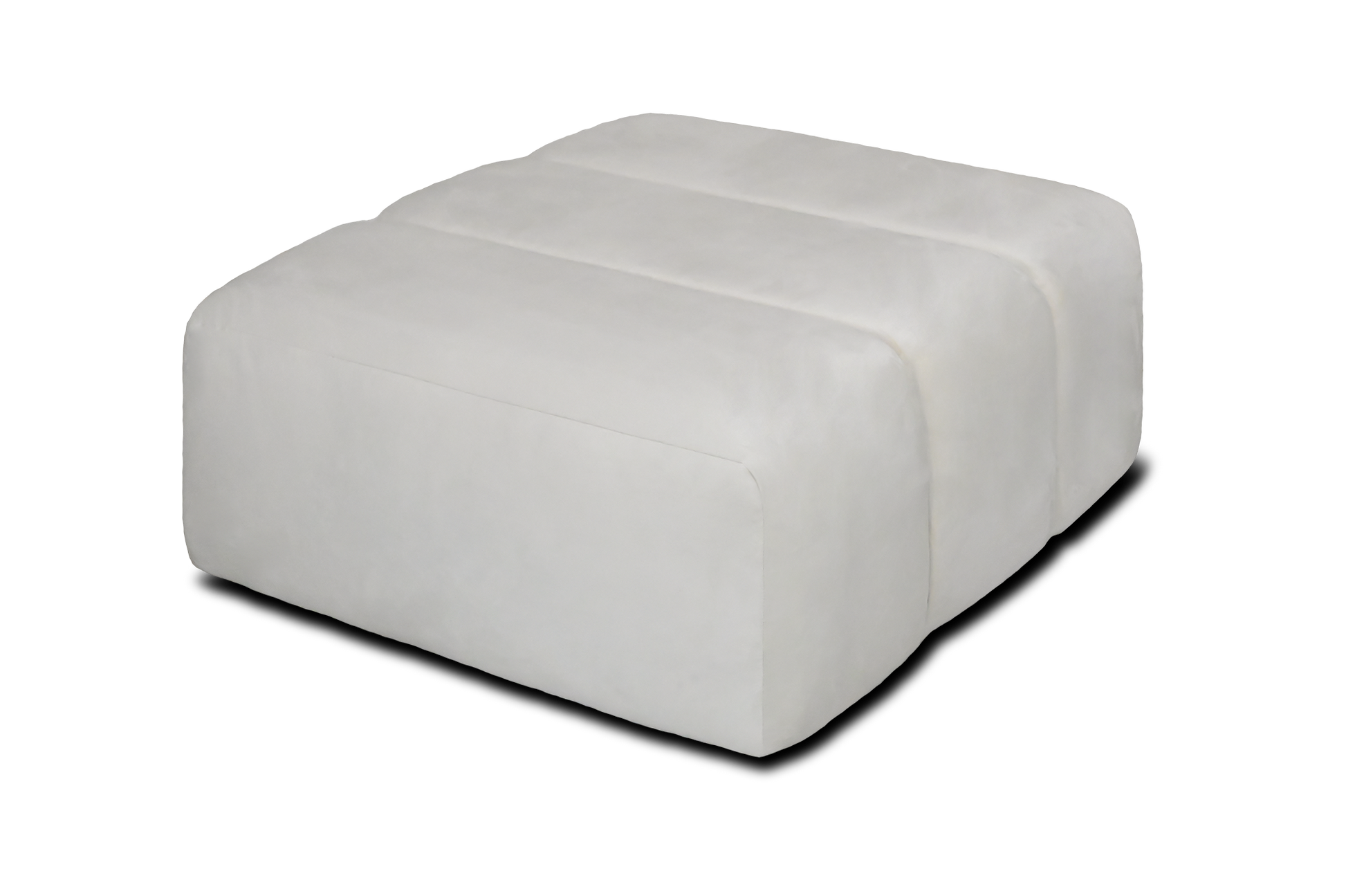 Bella Footstool in Cream Velvet
