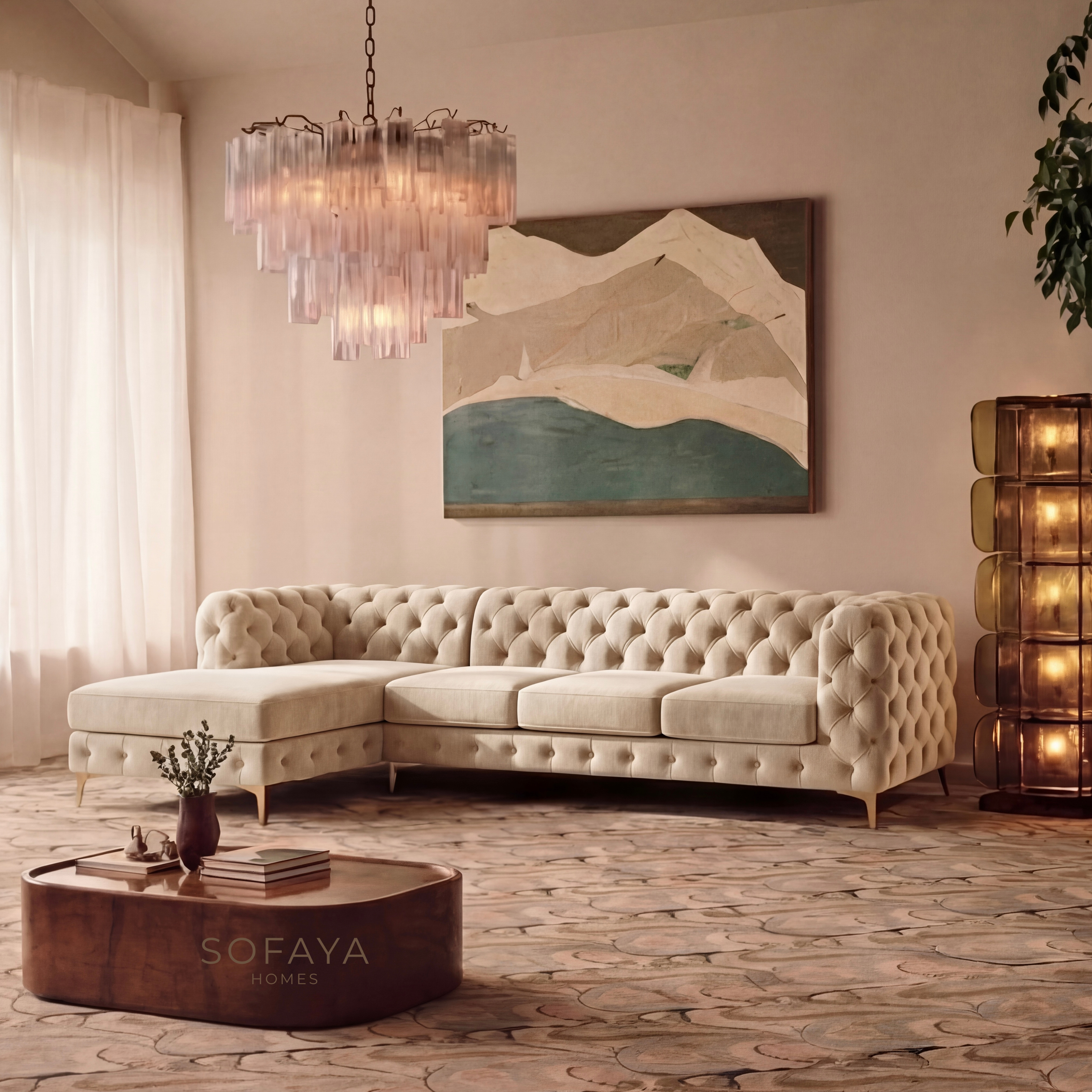 Monaco 4 Seater Chaise Left Hand