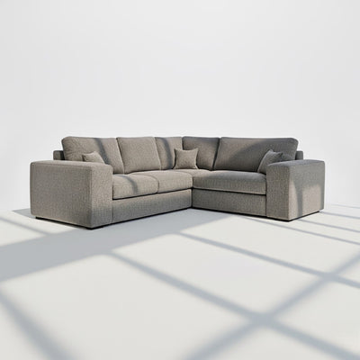 Pandora 4 seater corner sofa right hand in charcoal chenille