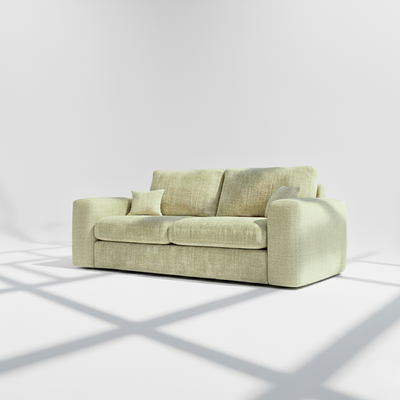 Pandora 3 seater sofa in olive chenille