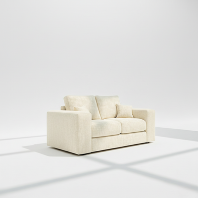 Pandora 2 seater in ivory chenille 