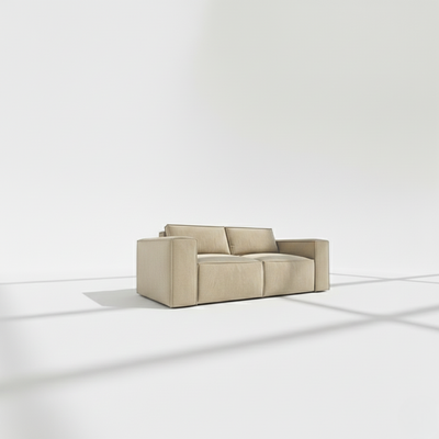 Aire modular 2 seater sofa in beige naples linen