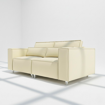 Sloane 3 seater sofa in cream velvet