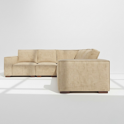 Belgravia 4 seater corner sofa right hand in wheat chenille