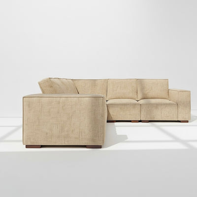 Belgravia 4 seater corner sofa left hand in wheat chenille