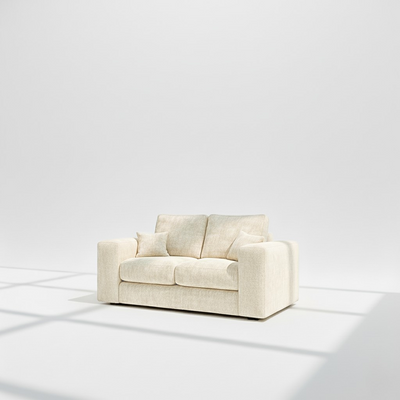 Pandora 2 seater in ivory chenille 