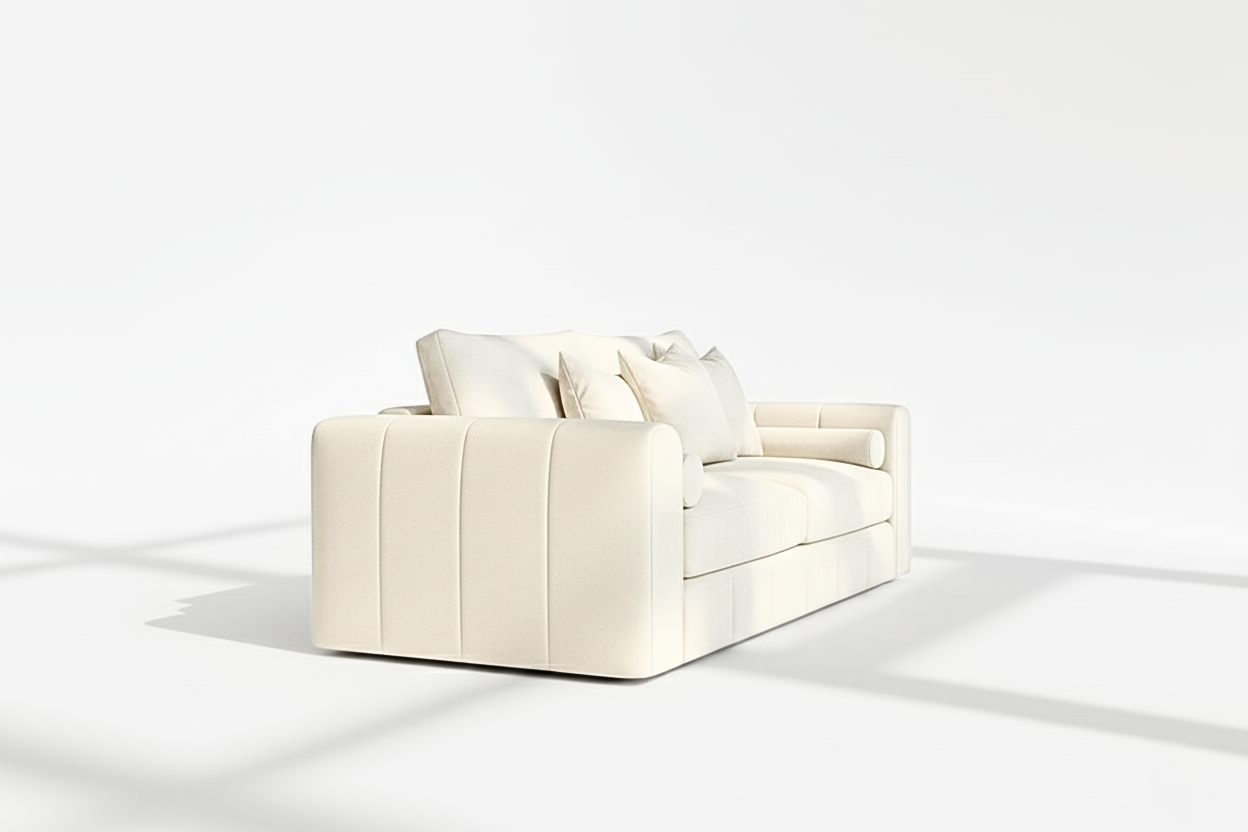 Havana 3 seater sofa in cream velvet