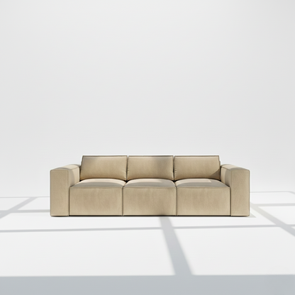 Aire 3 seater sofa modular in beige naples linen