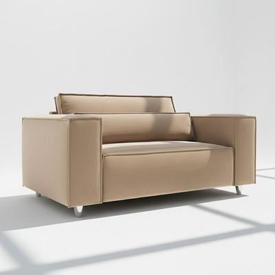 Sloane 2 seater sofa in mink velvet