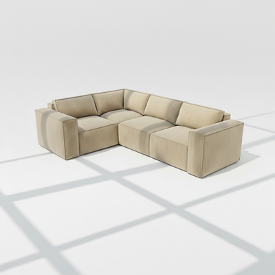 Aire 4 seater corner sofa modular left hand in beige naples