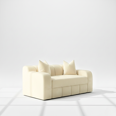 Bella 2 seater sofa in cream velvet