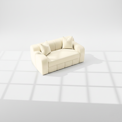 Bella 2 seater sofa in cream velvet