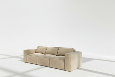 Aire 3 seater sofa modular in beige naples linen