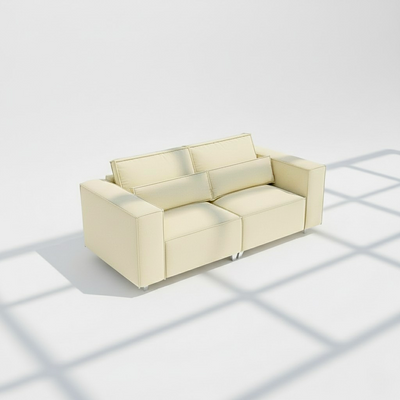 Sloane 3 seater sofa in cream velvet