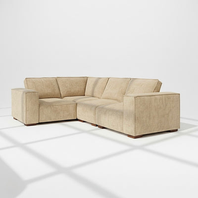 Belgravia 4 seater corner sofa left hand in wheat chenille