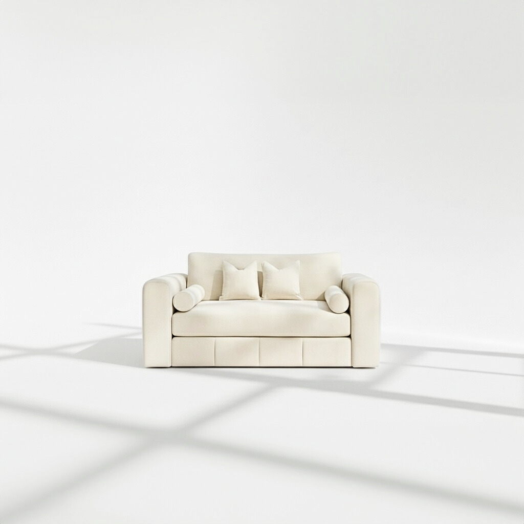 Havana 2 seater sofa in cream velvet