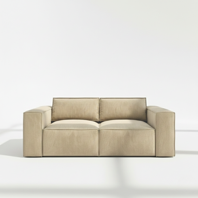 Aire modular 2 seater sofa in beige naples linen