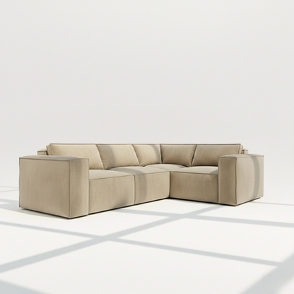Aire 4 seater corner sofa right hand in beige naples