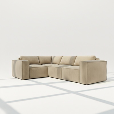 Aire 4 seater corner sofa modular left hand in beige naples