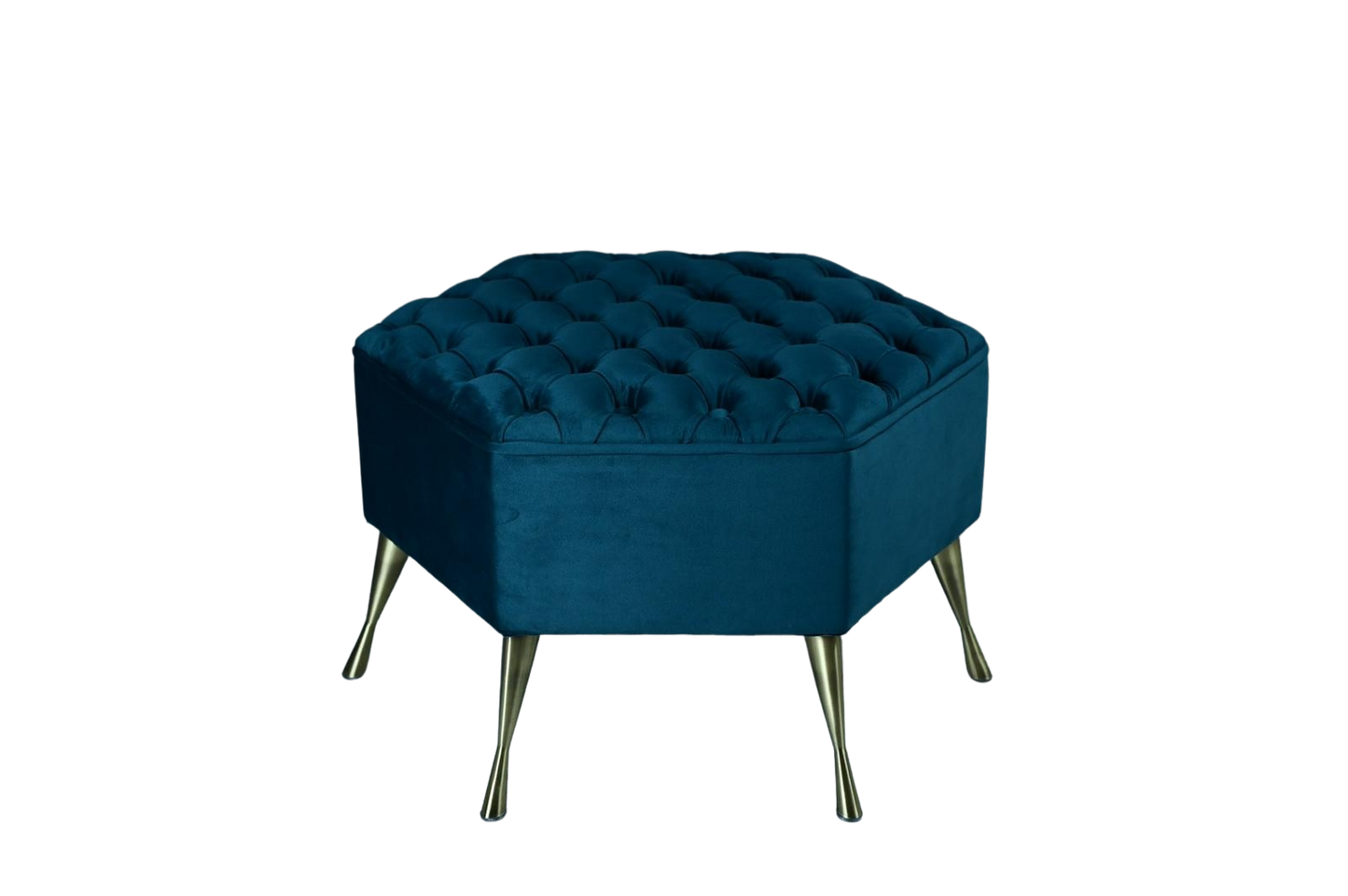 Chesterfield Hexagon Footstool