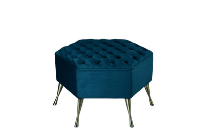 Chesterfield Hexagon Footstool