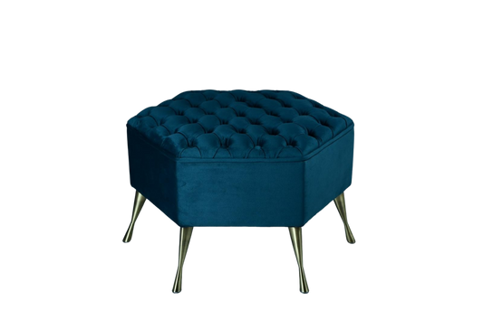 Chesterfield Hexagon Footstool