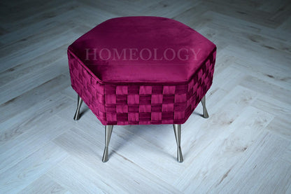 Dusk Hexagon Footstool